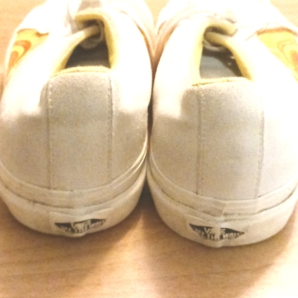 Vans Custom "Embroidered Sunshine" Leather Sneakers (Size W 11 / M 9.5) - Picture 8 of 11